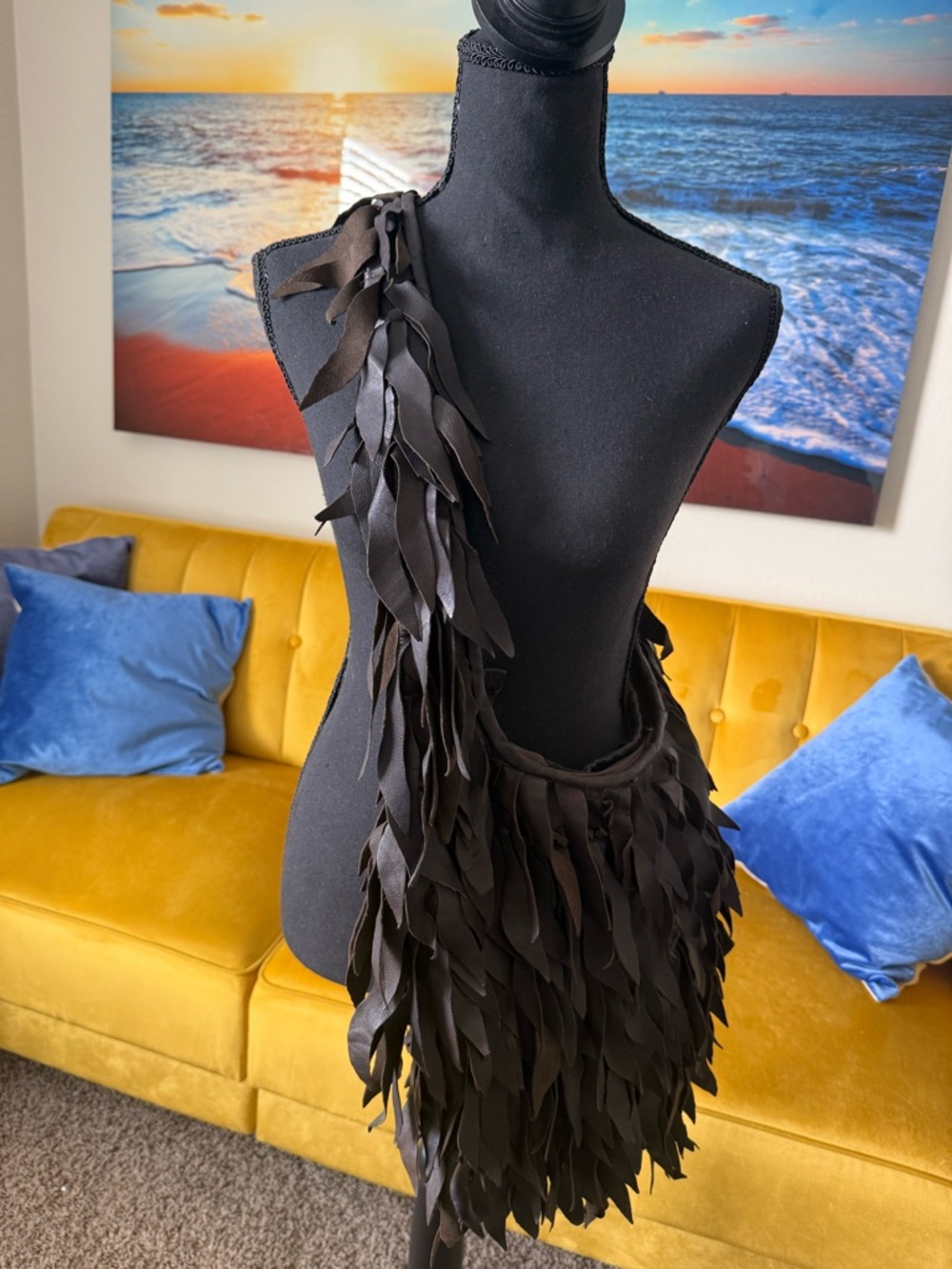 Leather Fringe Purse